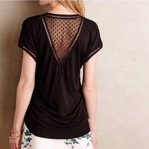 Meadow Rue Anthropologie Polka Dot Blouse M